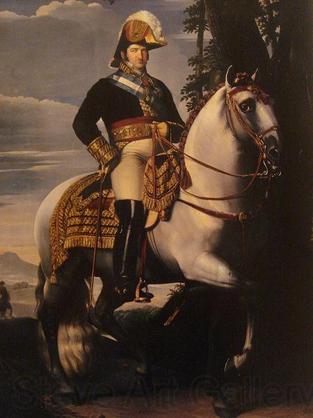 Vicente Lopez y Portana Equestrian portrait of Ferdinand VII of Spain Spain oil painting art